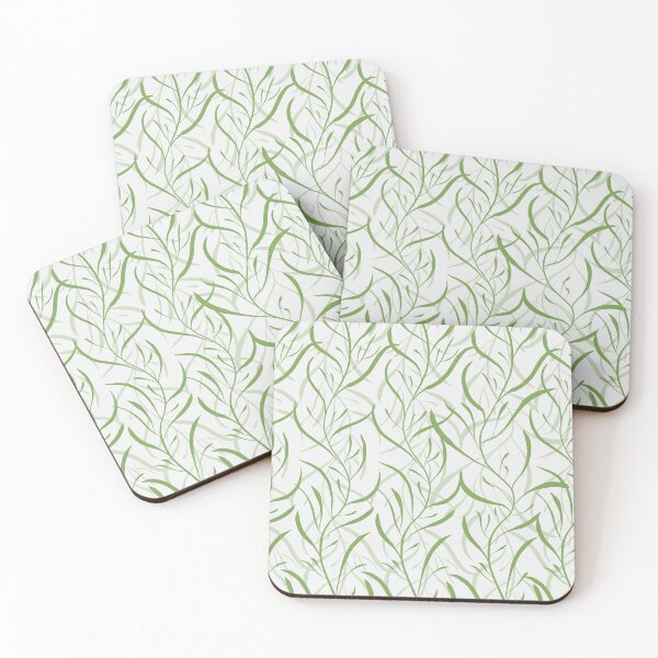 Item preview, Minimalist Green Botanical Pattern designed and sold by JayzArtz.