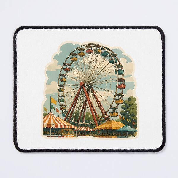 Item preview, Iowa State Fair Ferris Wheel Watercolor designed and sold by ChemicalXShop.