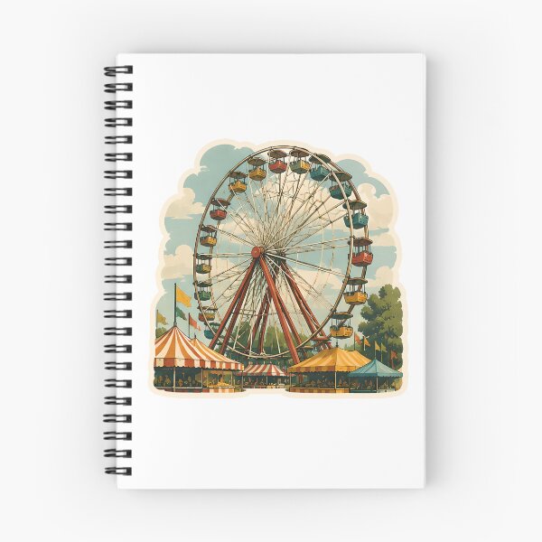 Item preview, Iowa State Fair Ferris Wheel Watercolor designed and sold by ChemicalXShop.