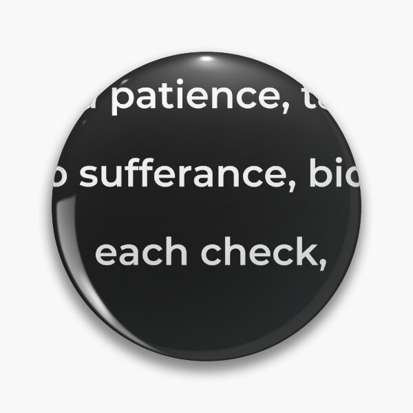 Item preview, “And patience, tame to sufferance, bide each check,” - print white designed and sold by ariksworld.