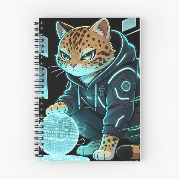 Item preview, Cyber-Hacker Felis Nigripes - Elite Data Master Cat designed and sold by ABYSSLAB.