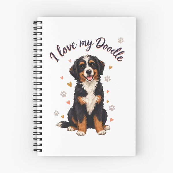 Item preview, bernedoodle club - bernedoodle mom - bernedoodle dad - retro dog shirt - vintage varsity dog designed and sold by JansenGS.