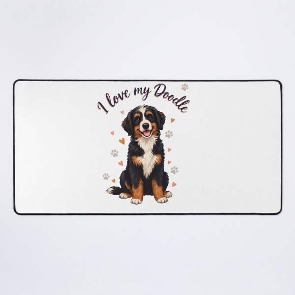 Item preview, bernedoodle club - bernedoodle mom - bernedoodle dad - retro dog shirt - vintage varsity dog designed and sold by JansenGS.