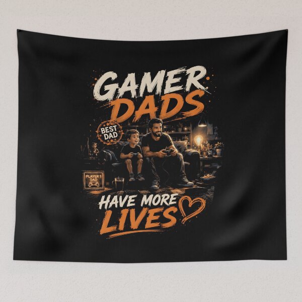Item preview, Gamer Dads Have More Lives – Father & Son Gaming T-Shirt | Best Dad Gift designed and sold by Peter Kaul.