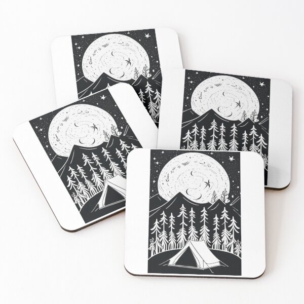 Artikelvorschau, Art - Stylized Night Landscape, Expressionist Inspiration entworfen und verkauft von Reverso-Design.