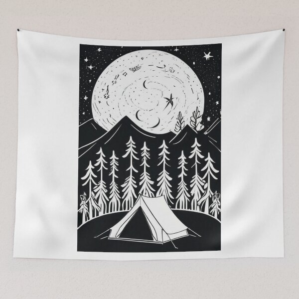 Item preview, Art - Stylized Night Landscape, Expressionist Inspiration designed and sold by Reverso-Design.