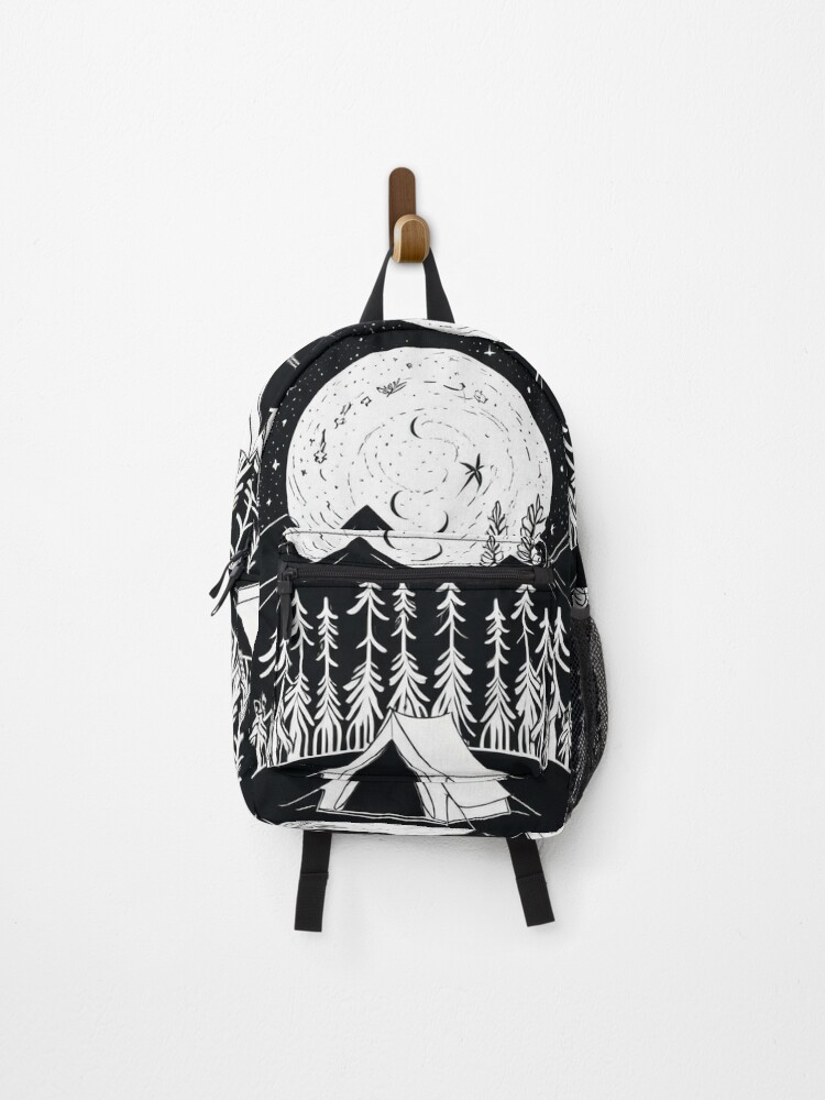 Imagen 1 de 3, Mochila con la obra Art - Stylized Night Landscape, Expressionist Inspiration, diseñada y vendida por Reverso-Design.