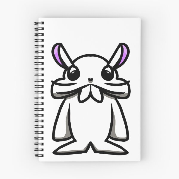 Item preview, Cute White Bunny with Big Buck Teeth – Kawaii Sticker Art designed and sold by davidmalec.