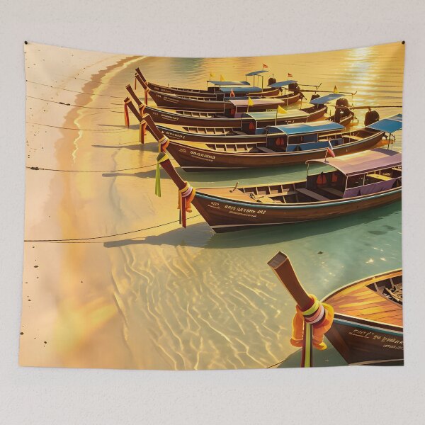 Item preview, Golden Jungle Adventure | Vintage Nature Wall Art designed and sold by Spirit of Siam.