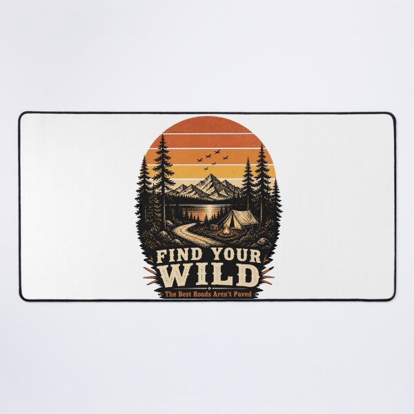 Item preview, Find Your Wild Vintage Camping designed and sold by Cavalier-org.