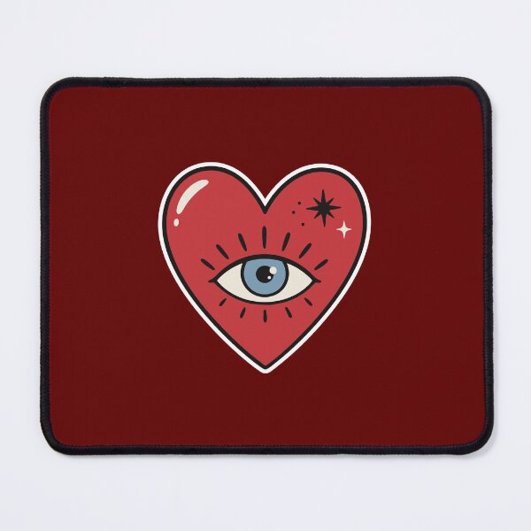 Item preview, Mystical Evil Eye Heart Sticker designed and sold by bubendisart.