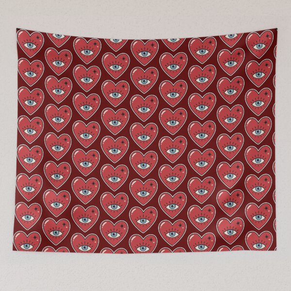 Item preview, Mystical Evil Eye Heart Sticker designed and sold by bubendisart.