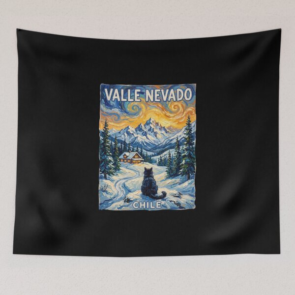 Item preview, Valle Nevado Ski Resort - Chile Skiing Souvenir designed and sold by dudelinart.