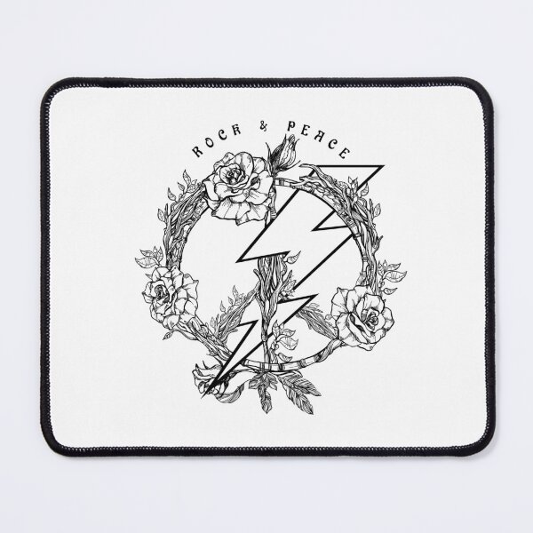 Item preview, Rock and Peace Floral Lightning Design designed and sold by The secret storage room.