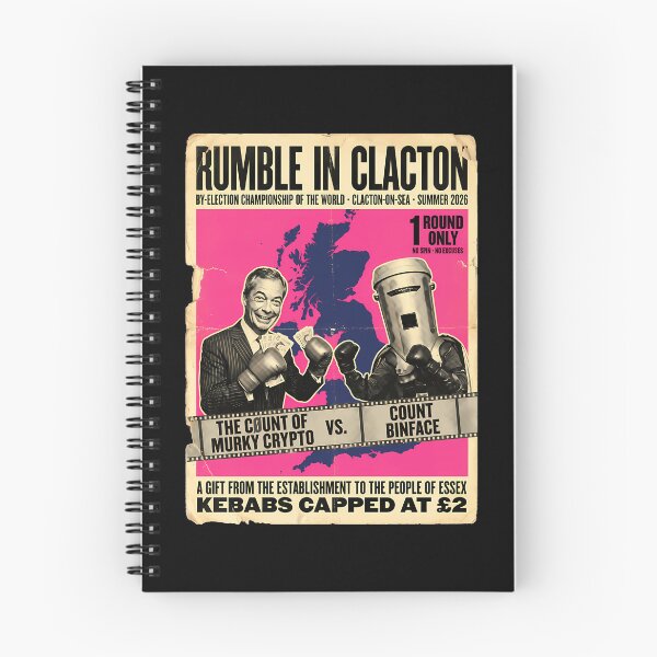 Item preview, Count Binface Vs Farage Rumble In Clacton Boxing Poster By-Election 2026 Uk Political Humour Anti Farage Satire Gift designed and sold by avaletgozzo.