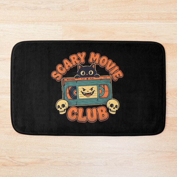 Item preview, Retro VHS Scary Movie Club Spooky Black Cat designed and sold by AdyKurniawan.