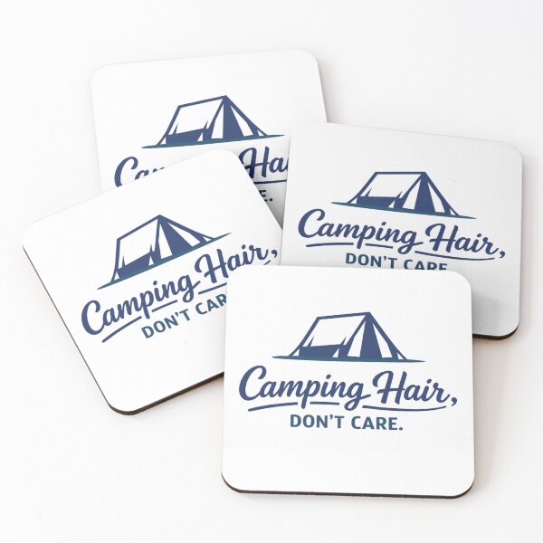 Item preview, Camping Hair Don’t Care – Funny Minimalist Camping Design designed and sold by GabeMountainArt.