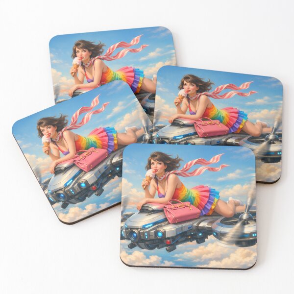 Item preview, Gelato Lover Flying Back by Drone designed and sold by M-Y-A-R-T-.