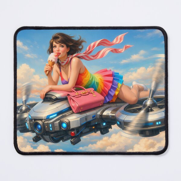Item preview, Gelato Lover Flying Back by Drone designed and sold by M-Y-A-R-T-.