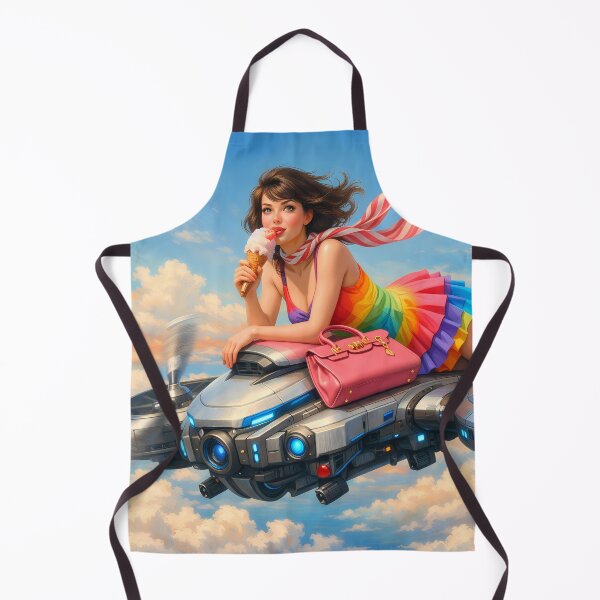 Item preview, Gelato Lover Flying Back by Drone designed and sold by M-Y-A-R-T-.