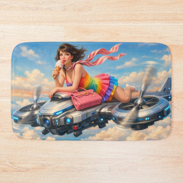 Item preview, Gelato Lover Flying Back by Drone designed and sold by m-y-A-I-A-R-T-.