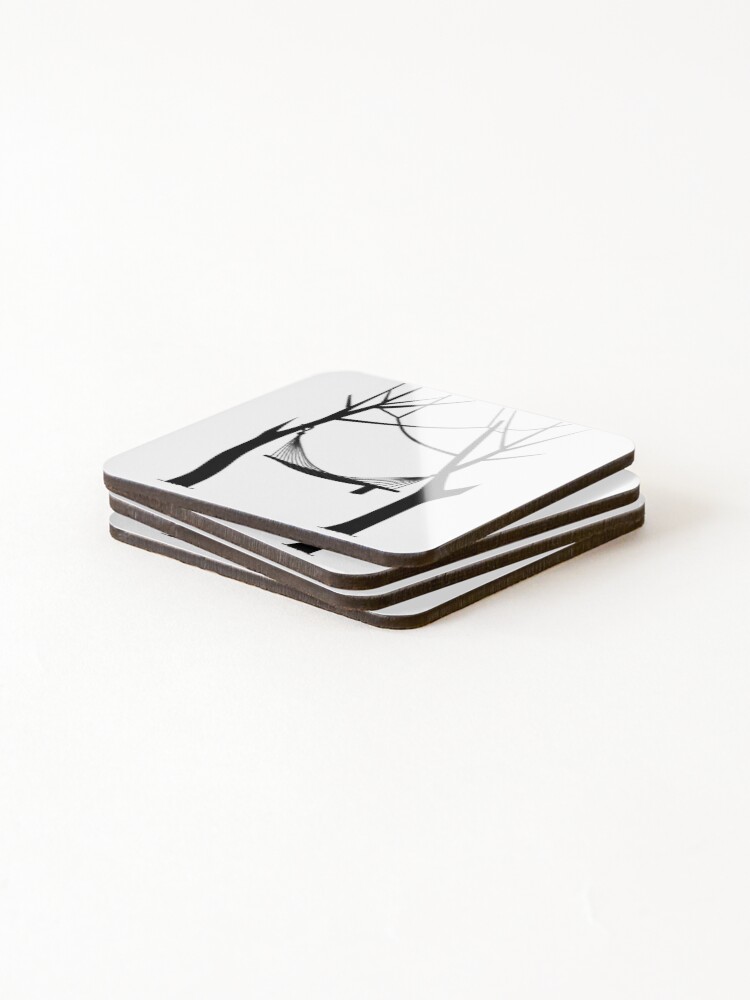 Thumbnail 4 von 5, Untersetzer (4er Set), Art - Suspended Hammock, Minimalist Aesthetic designt und verkauft von Reverso-Design.
