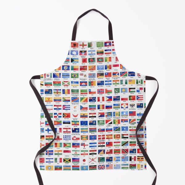 Item preview, World Flags Watercolor - Artistic Sophisticated Flags of the World With Country Names designed and sold by Divine Ease.