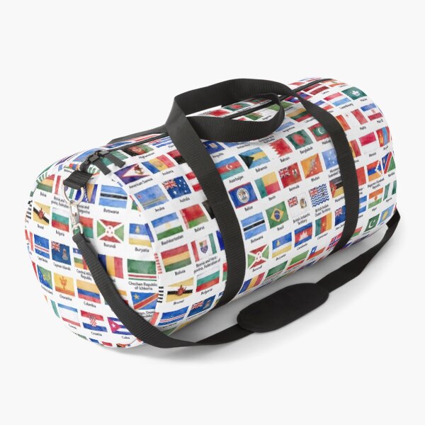 Item preview, World Flags Watercolor - Artistic Sophisticated Flags of the World With Country Names designed and sold by Divine Ease.