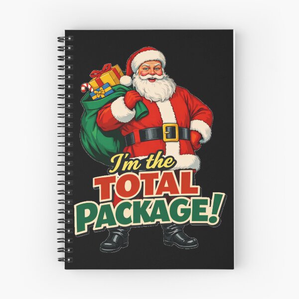 Item preview, Funny Santa Claus The Total Package Christmas Pun designed and sold by DeliaDesignsCo.