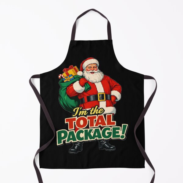 Item preview, Funny Santa Claus The Total Package Christmas Pun designed and sold by DeliaDesignsCo.
