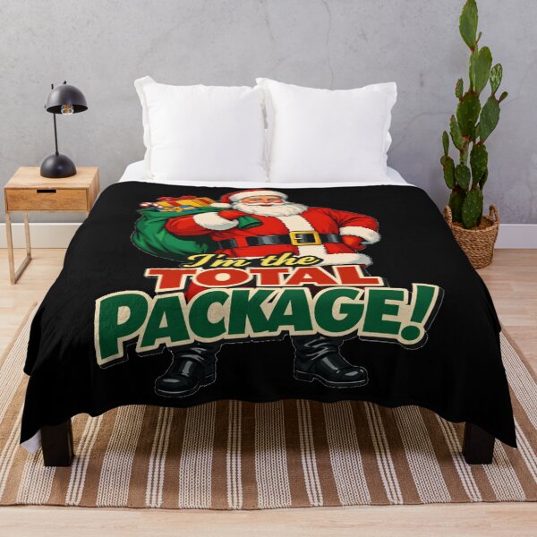 Item preview, Funny Santa Claus The Total Package Christmas Pun designed and sold by DeliaDesignsCo.