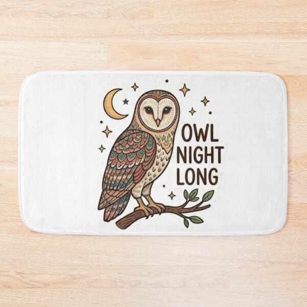 Item preview, Owl Night Long Funny Celestial Barn Owl designed and sold by Rehnair.