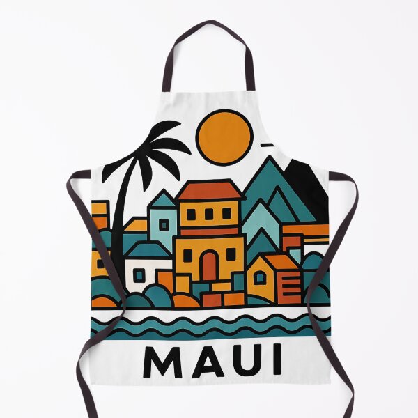 Item preview, Maui Hawaii Travel Souvenir - Volcanic Island & Tropical Beach Art designed and sold by OzzFrequency.