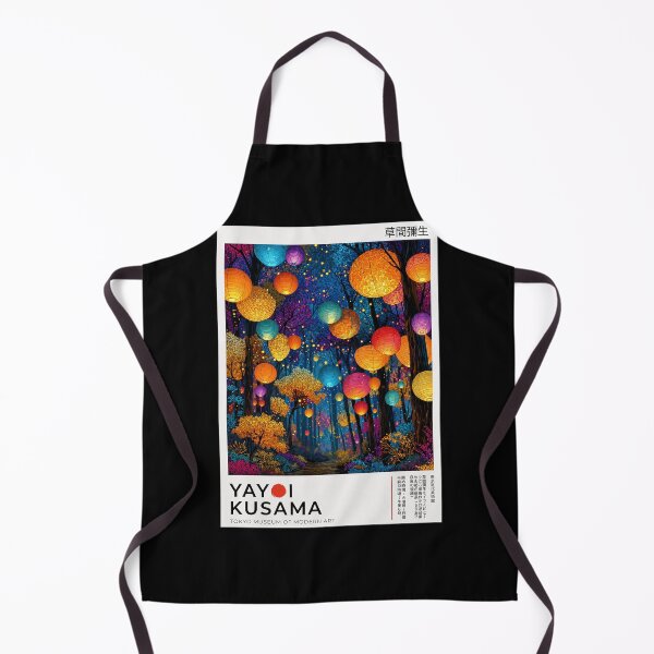 Item preview, Inspired by Yayoi Kusama Lantern Forest Poster, Colorful Japanese Lanterns Art Print, Tokyo Museum Modern Wall Decor designed and sold by HappyGrandmaUB.
