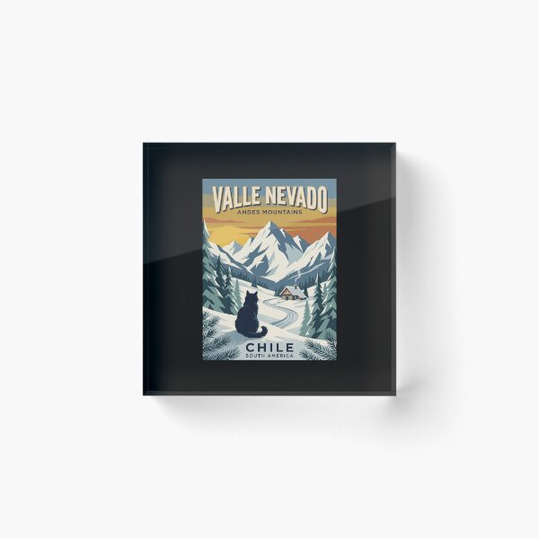 Item preview, Valle Nevado Chile Andes Ski Resort designed and sold by dudelinart.