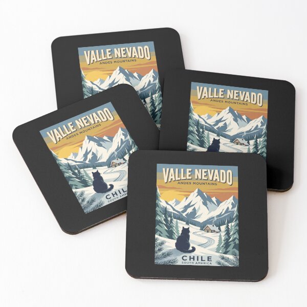 Item preview, Valle Nevado Chile Andes Ski Resort designed and sold by dudelinart.