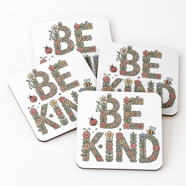 Item preview, Be Kind Floral Typography Vintage Cottagecore designed and sold by Rehnair.