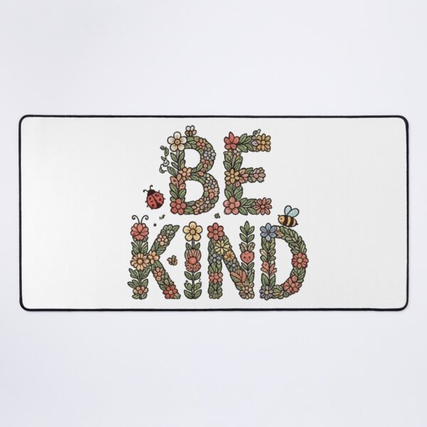 Item preview, Be Kind Floral Typography Vintage Cottagecore designed and sold by Rehnair.
