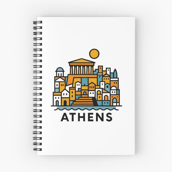 Item preview, Athens Greece Travel Souvenir - Acropolis Temple & Ancient Ruins Art designed and sold by OzzFrequency.