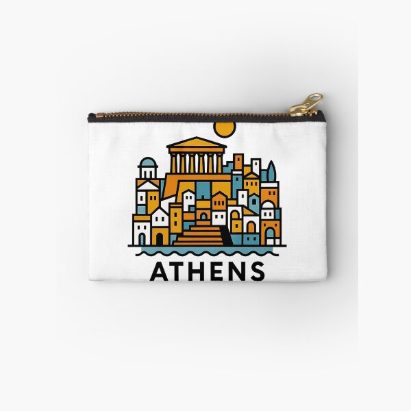 Item preview, Athens Greece Travel Souvenir - Acropolis Temple & Ancient Ruins Art designed and sold by OzzFrequency.