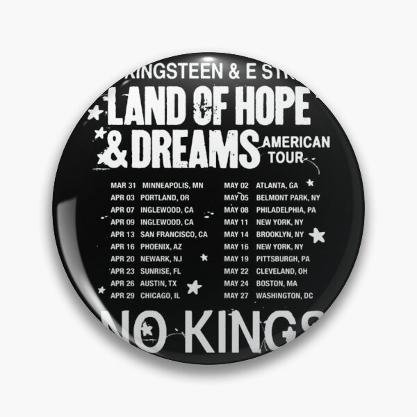 Item preview, Bruces Springsteens Land Of Hope &amp_ Dreams Tour 2 Sided  designed and sold by wyattlinh1998.