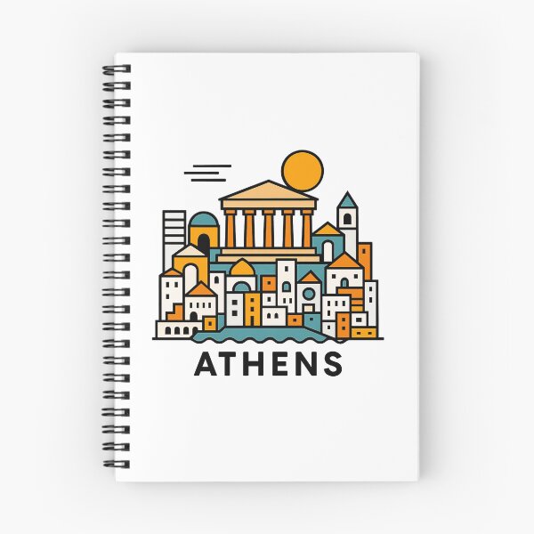 Item preview, Athens Greece Travel Souvenir - Acropolis Temple & Ancient Ruins Art designed and sold by OzzFrequency.