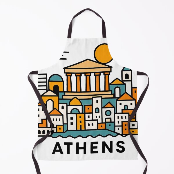 Item preview, Athens Greece Travel Souvenir - Acropolis Temple & Ancient Ruins Art designed and sold by OzzFrequency.