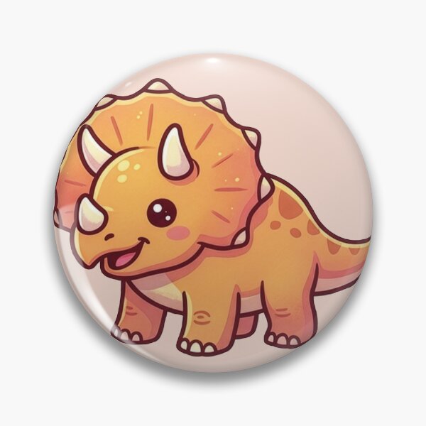 Item preview, Kawaii Cute Triceratops Dinsoaurs designed and sold by learnandexplore.