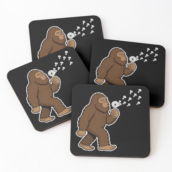 Item preview, Bigfoot Blowing Dandelion Cute Cartoon Sasquatch  designed and sold by Lina Caro.