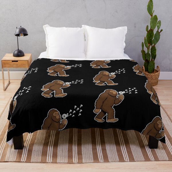 Item preview, Bigfoot Blowing Dandelion Cute Cartoon Sasquatch designed and sold by Lina Caro.