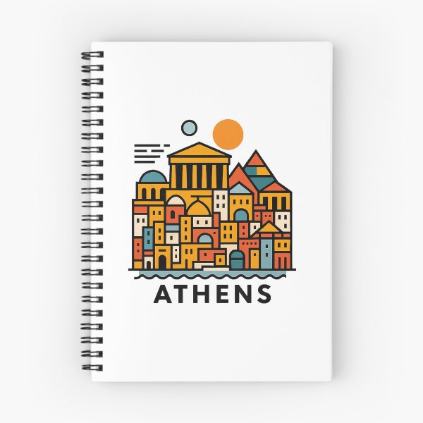Item preview, Athens Greece Travel Souvenir - Acropolis Temple & Ancient Ruins Art designed and sold by OzzFrequency.