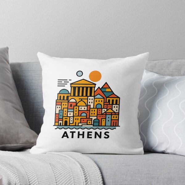 Item preview, Athens Greece Travel Souvenir - Acropolis Temple & Ancient Ruins Art designed and sold by OzzFrequency.
