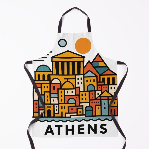 Item preview, Athens Greece Travel Souvenir - Acropolis Temple & Ancient Ruins Art designed and sold by OzzFrequency.
