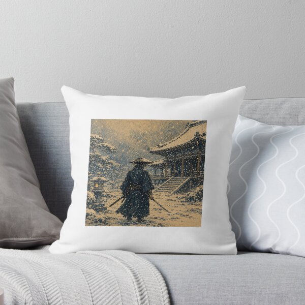 Item preview, Samurai Walking Through Winter Temple designed and sold by  Silent Japan Studio.